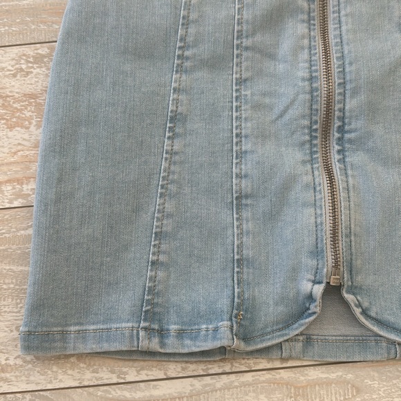 FREE PEOPLE Layla Denim Mini Skirt in Starwash - Picture 12 of 12